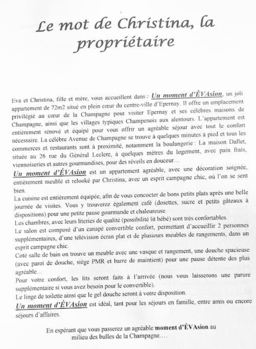 Apartment Un Moment D'evasion Epernay